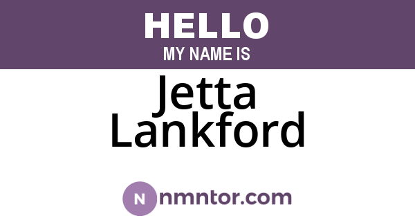 Jetta Lankford