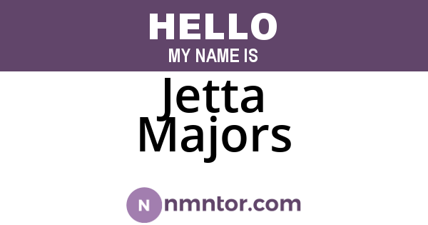 Jetta Majors