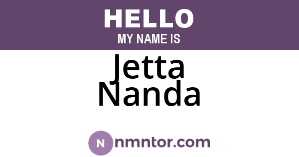 Jetta Nanda