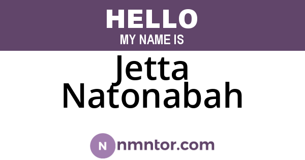 Jetta Natonabah