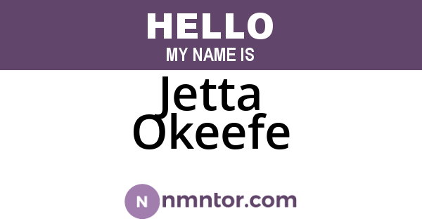 Jetta Okeefe