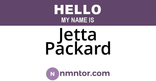 Jetta Packard