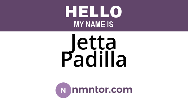 Jetta Padilla