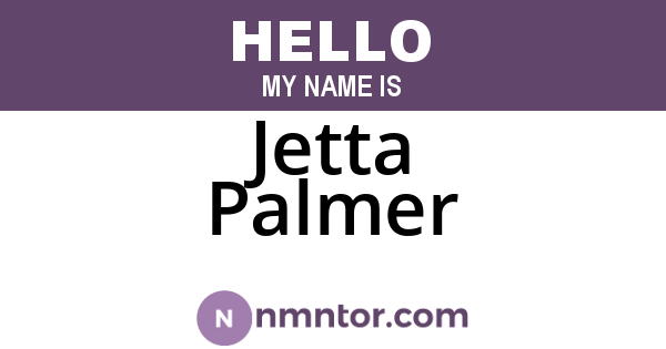 Jetta Palmer