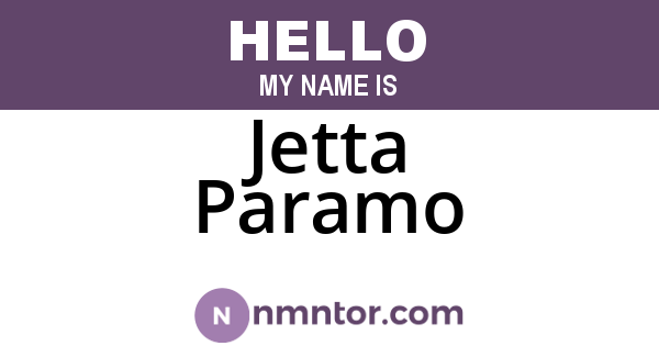 Jetta Paramo