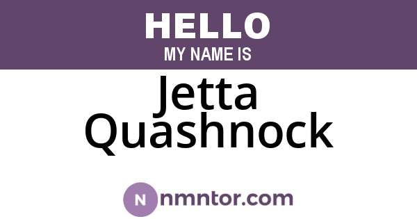 Jetta Quashnock