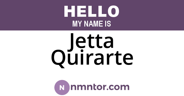 Jetta Quirarte