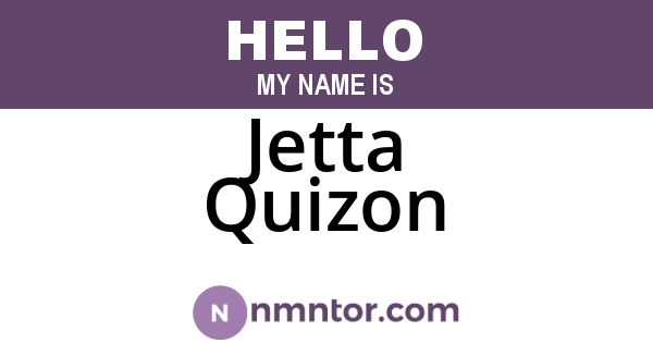 Jetta Quizon