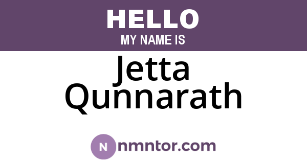 Jetta Qunnarath