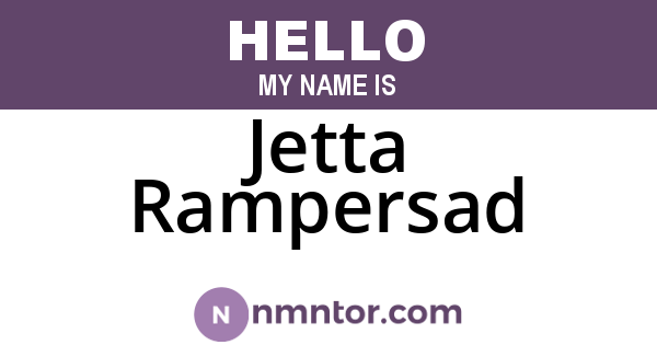 Jetta Rampersad