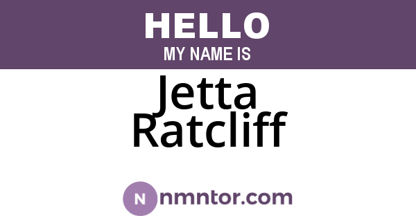 Jetta Ratcliff