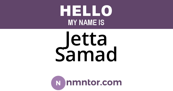 Jetta Samad