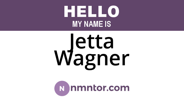Jetta Wagner