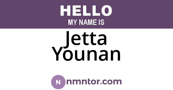 Jetta Younan