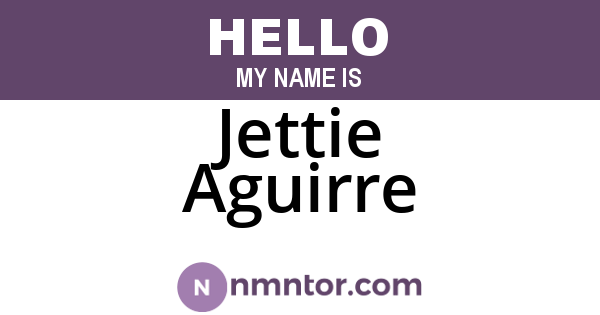 Jettie Aguirre