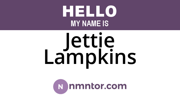 Jettie Lampkins