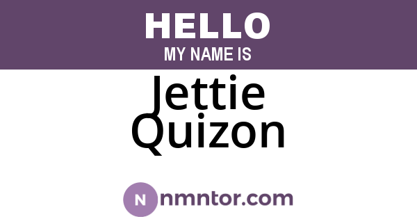 Jettie Quizon