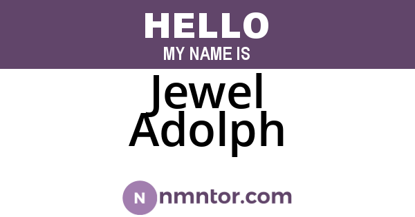 Jewel Adolph
