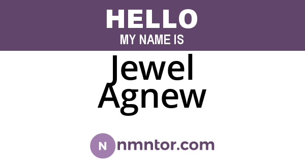 Jewel Agnew