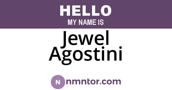 Jewel Agostini