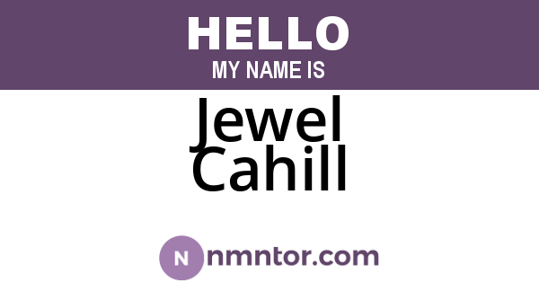 Jewel Cahill