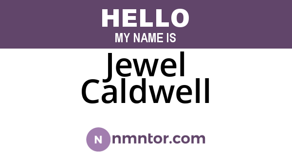 Jewel Caldwell