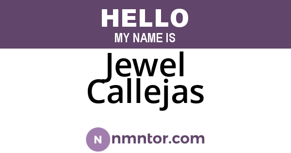 Jewel Callejas
