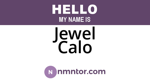 Jewel Calo