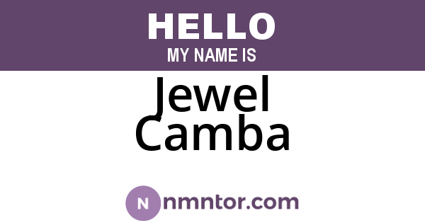 Jewel Camba
