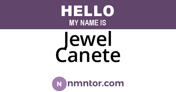 Jewel Canete