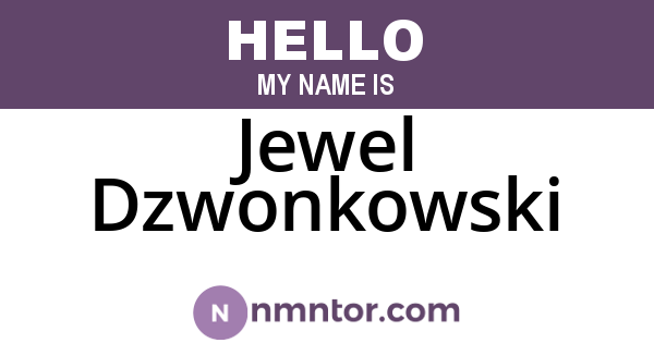 Jewel Dzwonkowski
