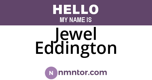 Jewel Eddington