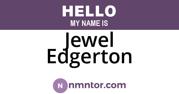 Jewel Edgerton