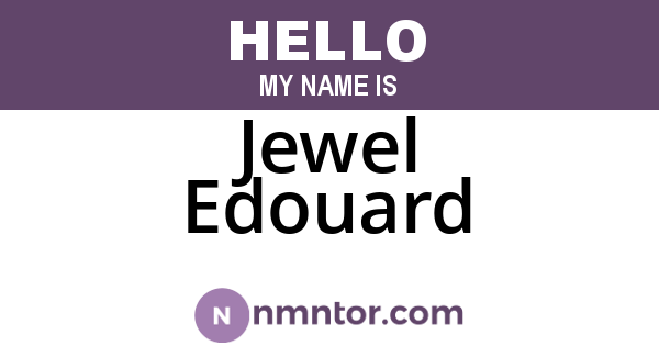 Jewel Edouard