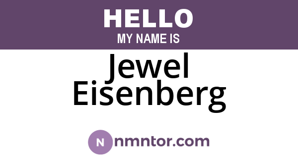 Jewel Eisenberg
