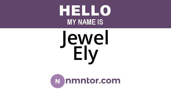 Jewel Ely
