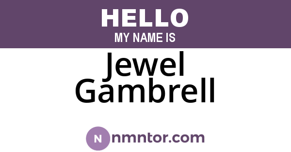 Jewel Gambrell