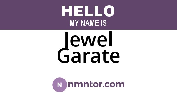 Jewel Garate
