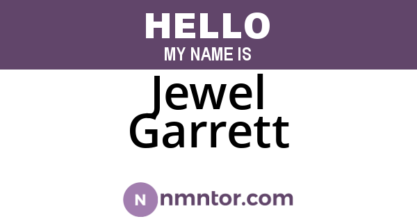 Jewel Garrett