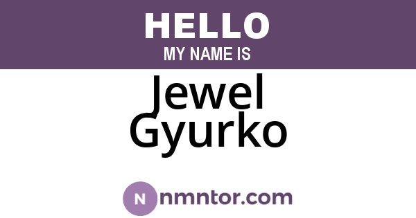 Jewel Gyurko