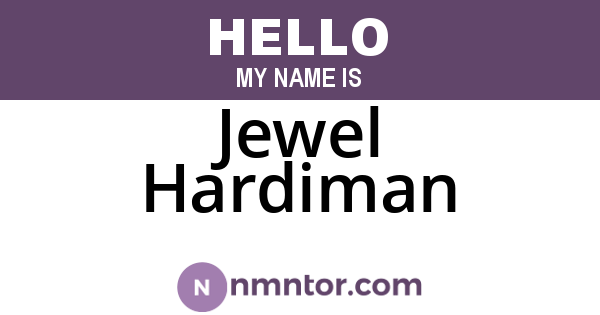 Jewel Hardiman