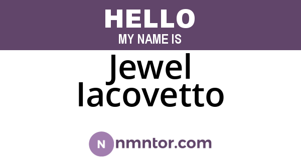 Jewel Iacovetto