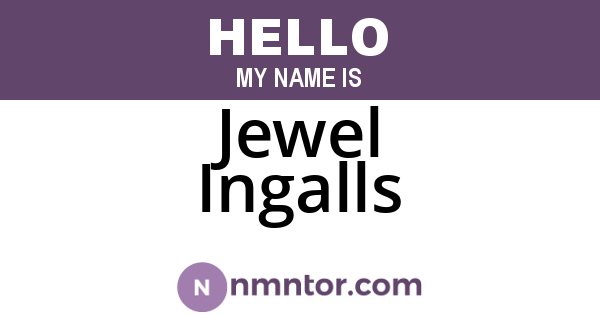 Jewel Ingalls