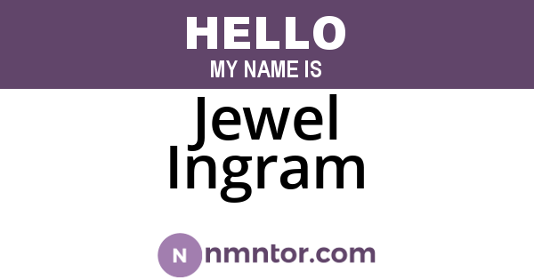 Jewel Ingram