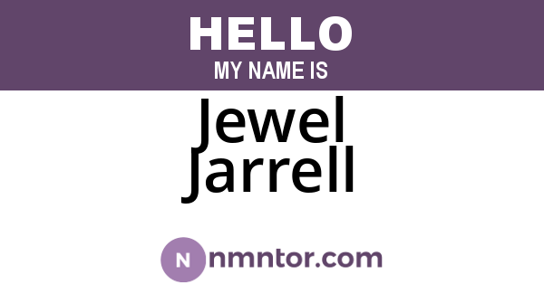 Jewel Jarrell