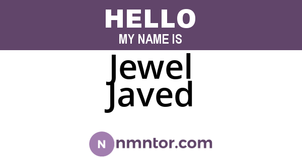 Jewel Javed