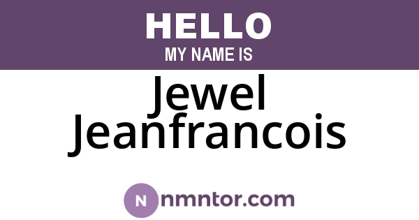Jewel Jeanfrancois