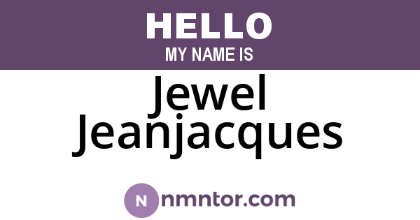Jewel Jeanjacques