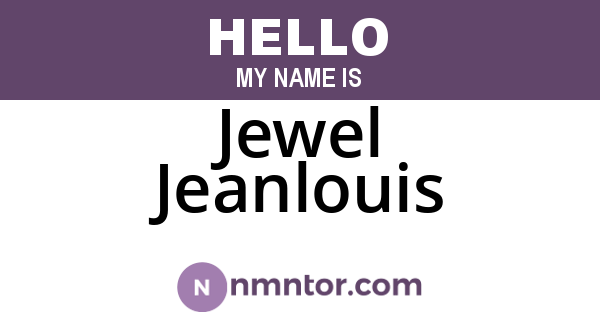 Jewel Jeanlouis