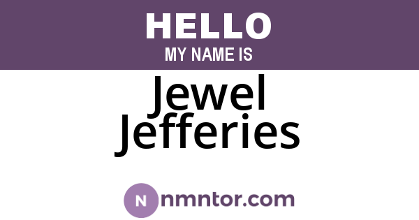 Jewel Jefferies